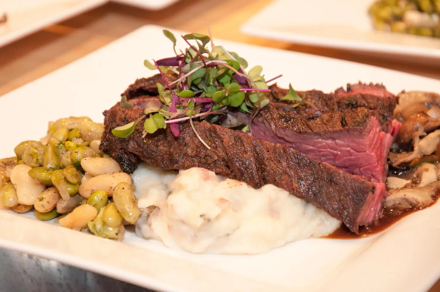 Smoky chipotle steak served with rice and salsa