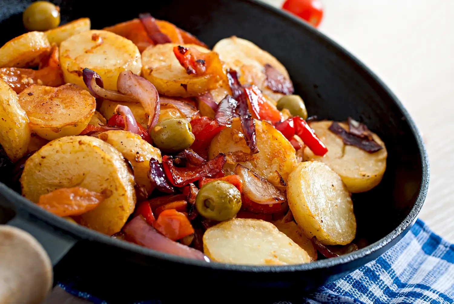 Platter of grilled chicken apple sausages with vegetables and herbs